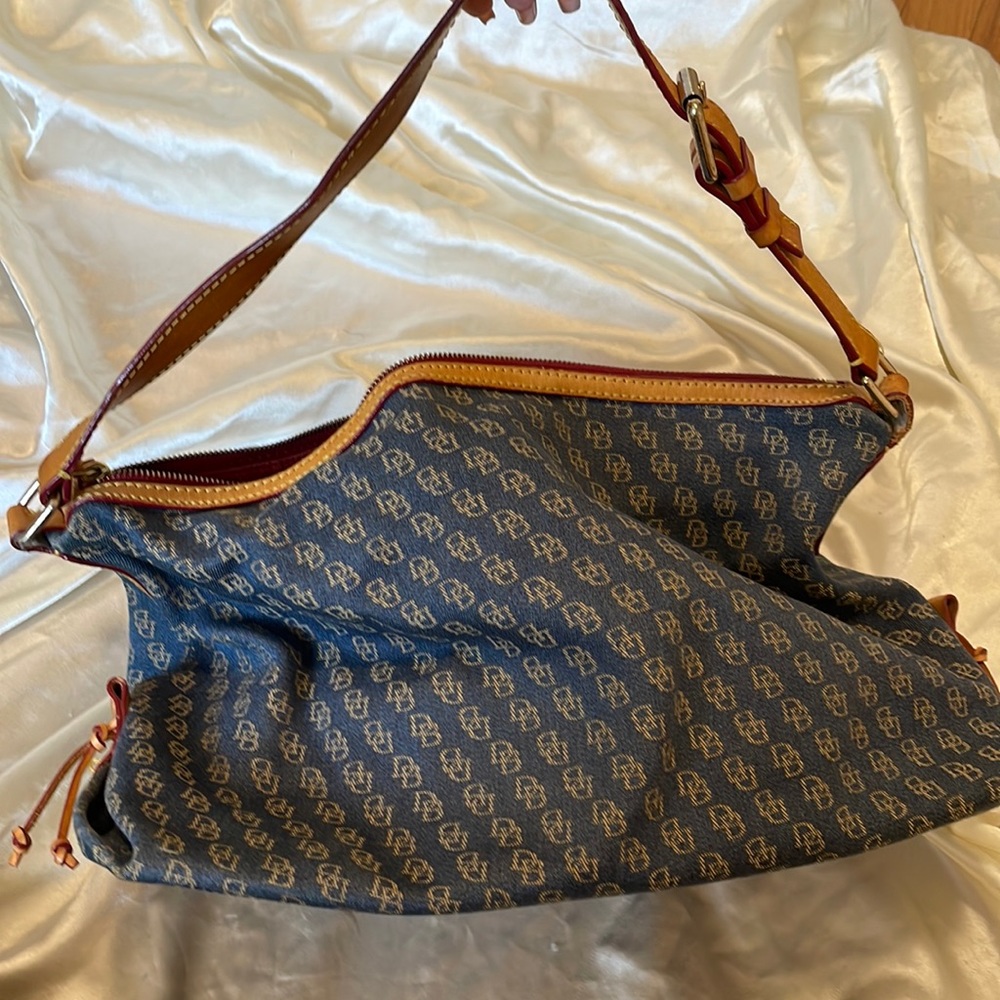 Authentic Vintage Dooney & Bourke Denim Hobo Bag